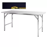 Bàn ăn gấp công nghiệp khung Inox BG01